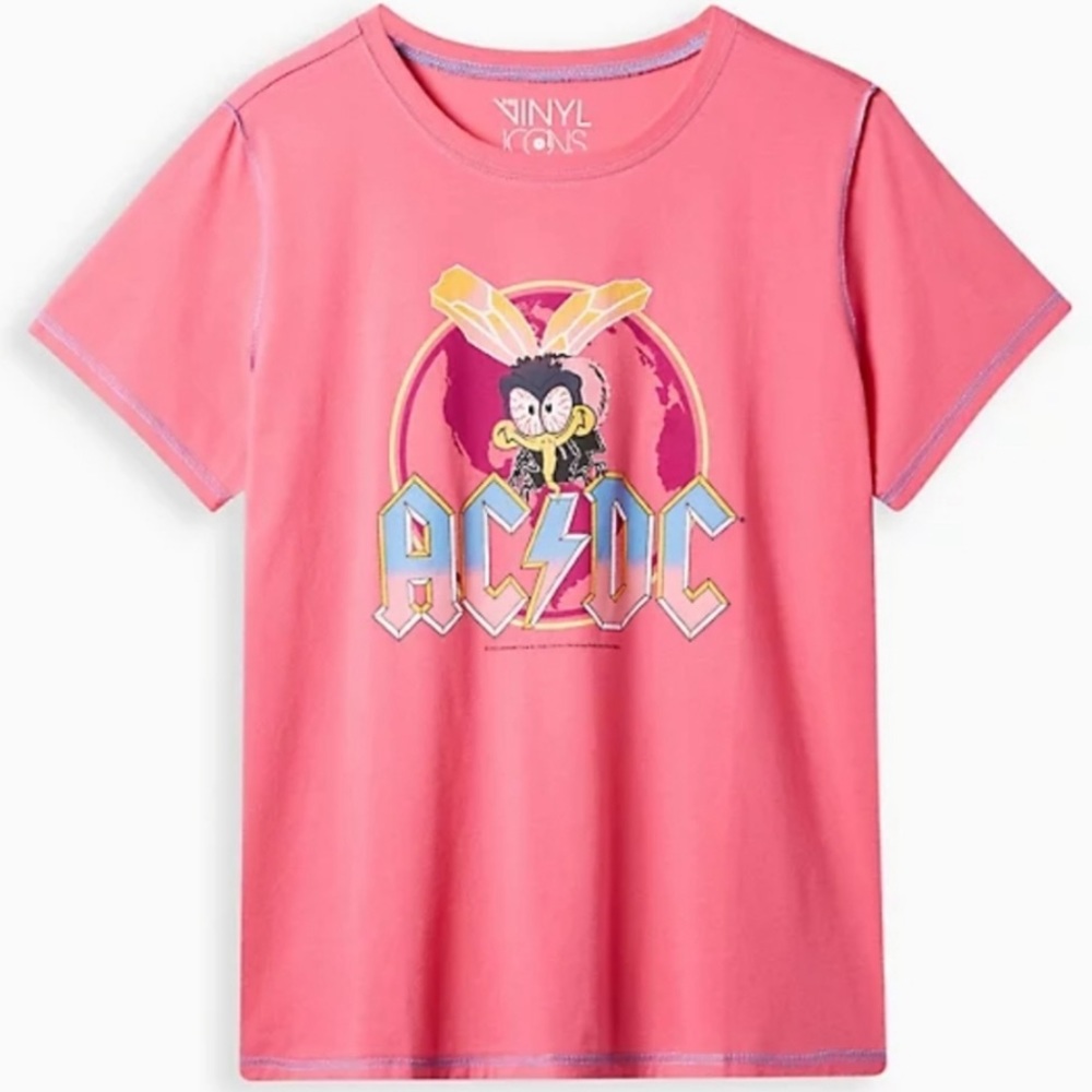 NWT Torrid AC DC Slim Fit Seam T-Shirt size 2X (bin 2, 88)